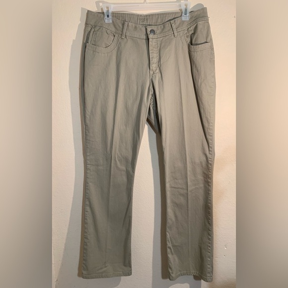Lee Ryder Khaki Jean Pants Bootcut Size 18W L - Picture 2 of 11